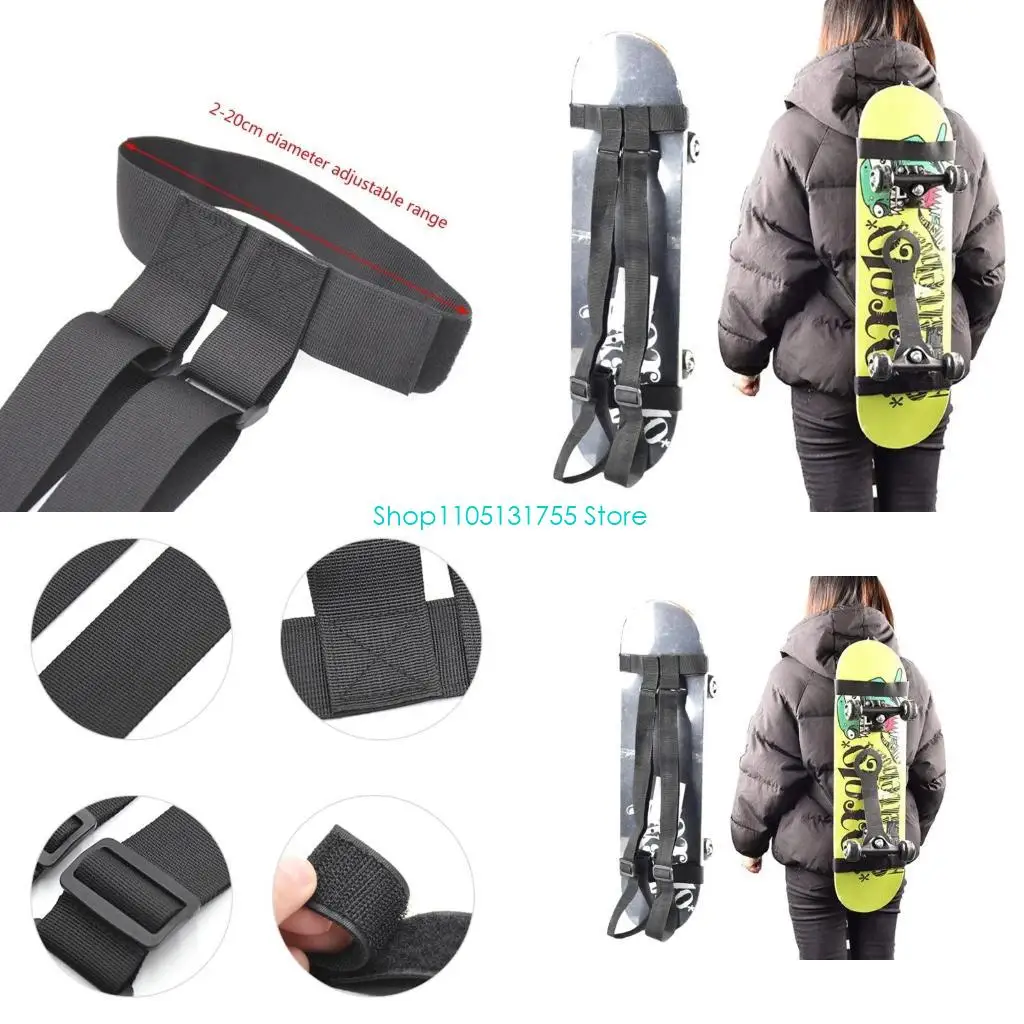 

K0EF Плечи для скейтбордов Ремень для переноски Регулируемый ремень для лонгбордов Плечо для переноски