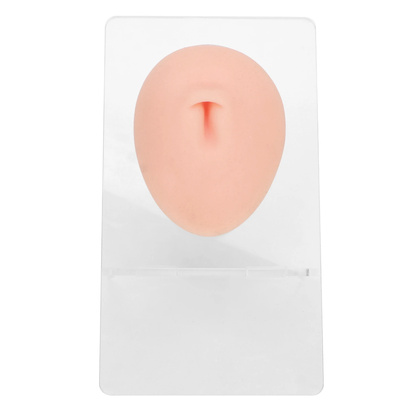 Silicone Piercing Body Model Reusable Soft Piercing Body Part Model 3D Vivid with Display Rack for Display for Jewelry Stores