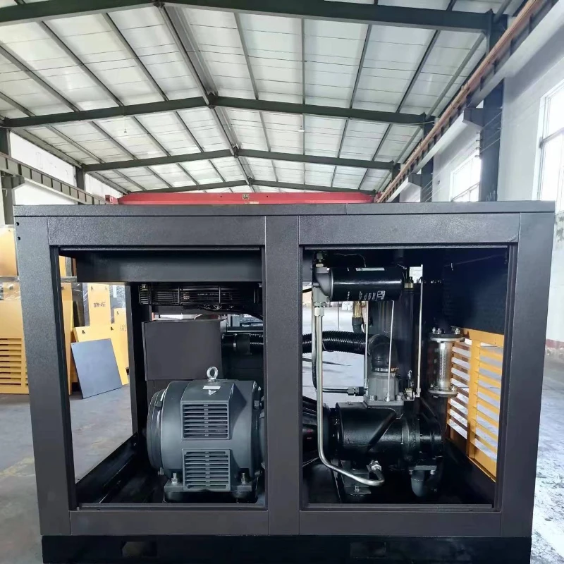 Sandblasting Air Compressor Rotary Screw Diesel Machine Silent Industrial Pump Electric Power Module High Output Engineering