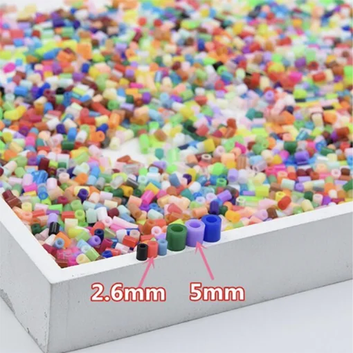 Hama Beads para DIY Handmaking, Fun Craft, Fuse Perler, PUPUKOU Beads, Inteligência Criativa, Brinquedos Educativos, 2.6mm, 60g, 5000Pcs por Saco