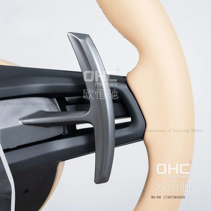 19-22 models for911, Panamera, Macan, and Taycan cars, full leather steering wheel upgrade assembly