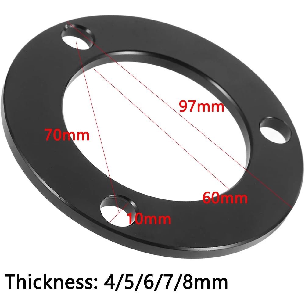 Universal 70x4/5/6/7/8mm 3 Holes Motorcycle Brake Disc Mounting Spacer Washer Flange Adaptor For Scooter Aerox BWS Yamaha Honda