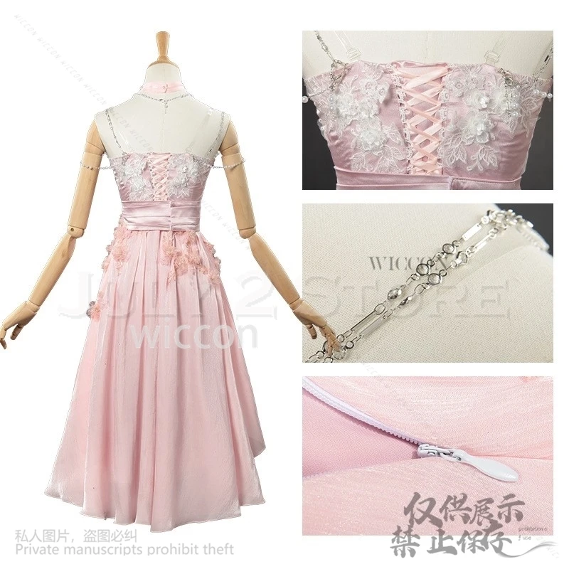 الحب والفضاء العميق لعبة تأثيري أنيمي البطلة المد المنسوجة بتلات زي زهرة حلوة غير النظامية هيم فستان أنيق لوليتا تأثيري Anim