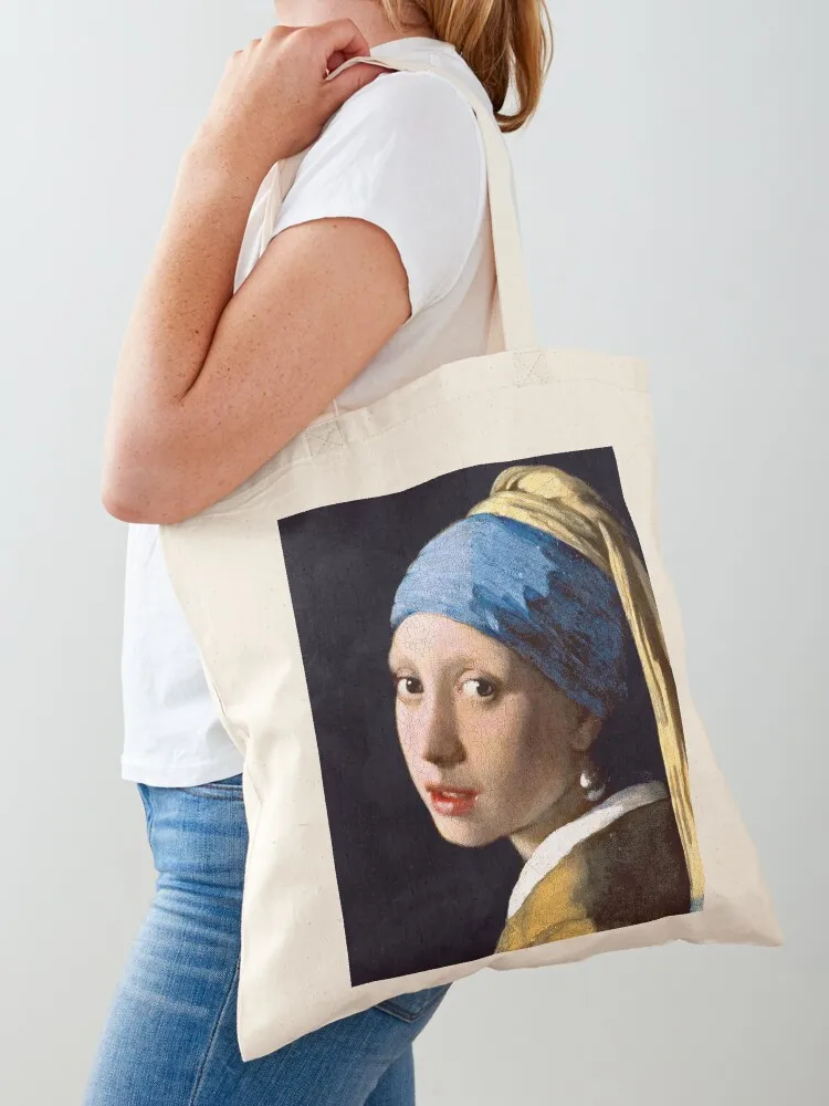 The girl with pearl earring Vermeer Tote Bag Handbags Canvas shoulder bag Women's bag