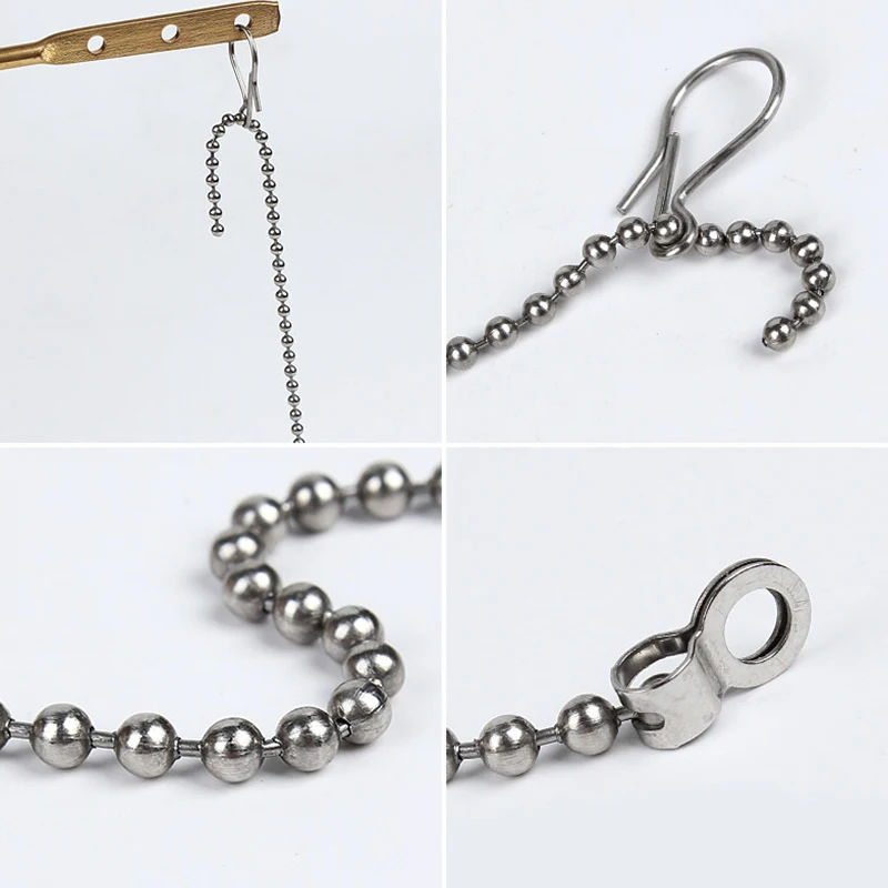 ห่วงโซ่สแตนเลส3ชิ้นสำหรับห้องน้ำ27.5ซม. ที่ยกชักโครกแบบเปลี่ยนได้ล้างคันโยกสำหรับเครื่องมือซ่อมห้องน้ำ