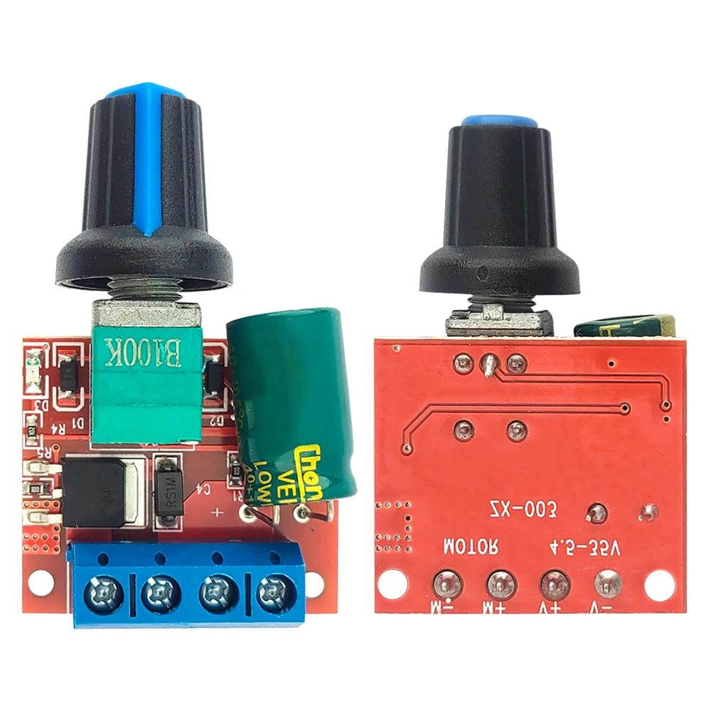 Mini PWM DC Motor Speed Controller 5A 10A Adjustable Switching Speed Control Module 90W Output Power LED Dimmer