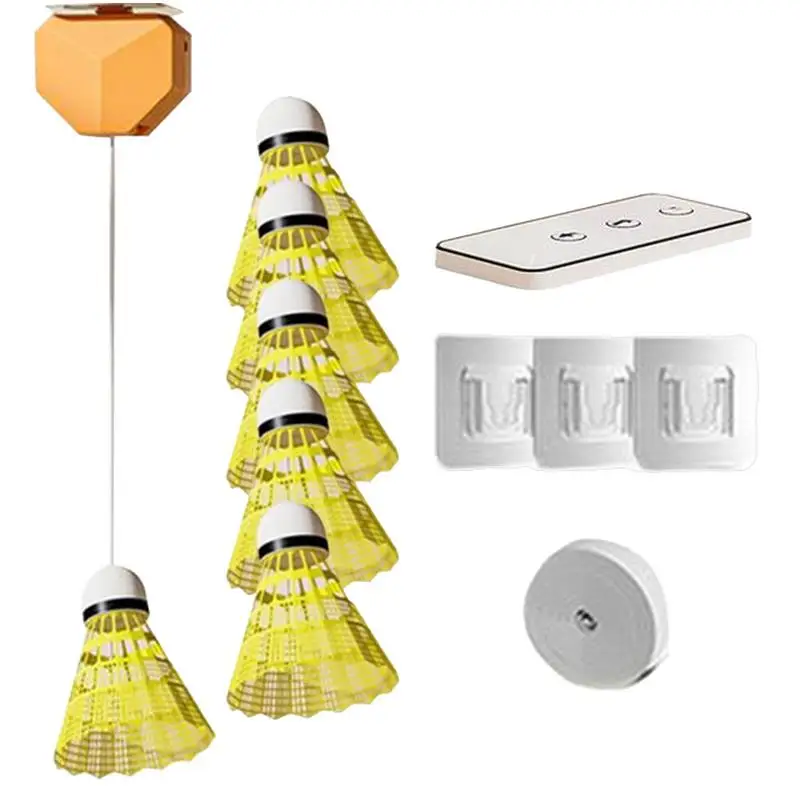 

Badminton Practice At Home Training Badminton Rebound Device Elastic Badminton Trainer Set Single-Player Rebound Trainer With 6
