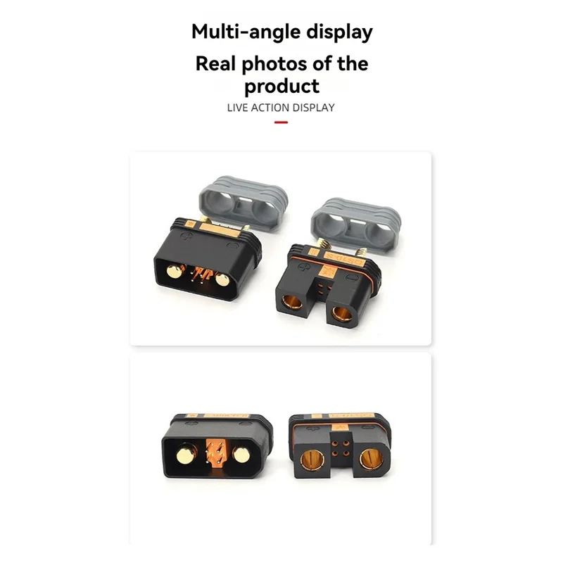 BEDW-QS10 240A Drones Lithium Power Supply Charging Connector 750V Weldable Automotive 4-10AWG Anti Ignition Plug