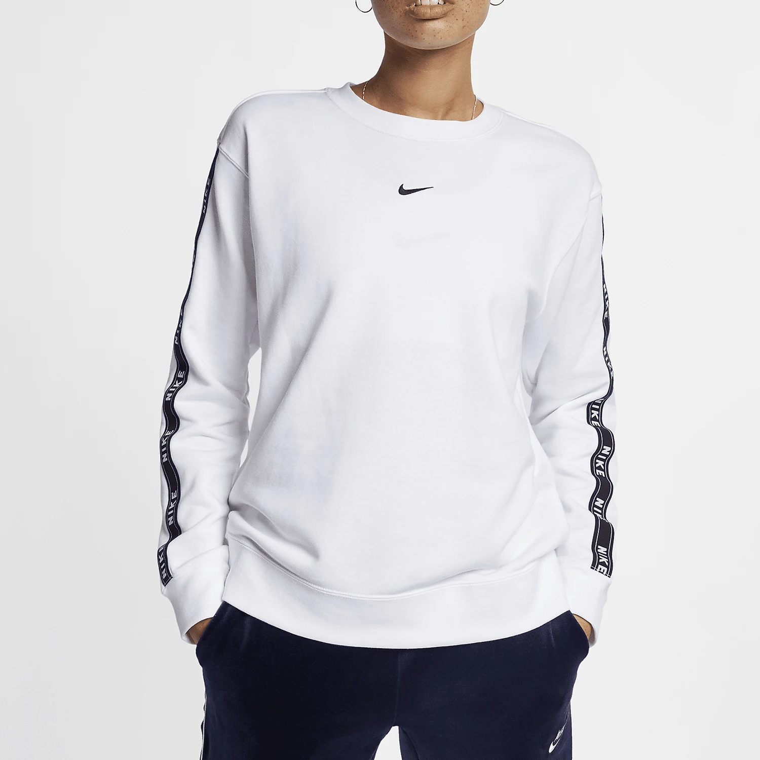 Nike Authentic New NSW CREW LOGOTACE Women's Cross Label Hoodie AR3055-100