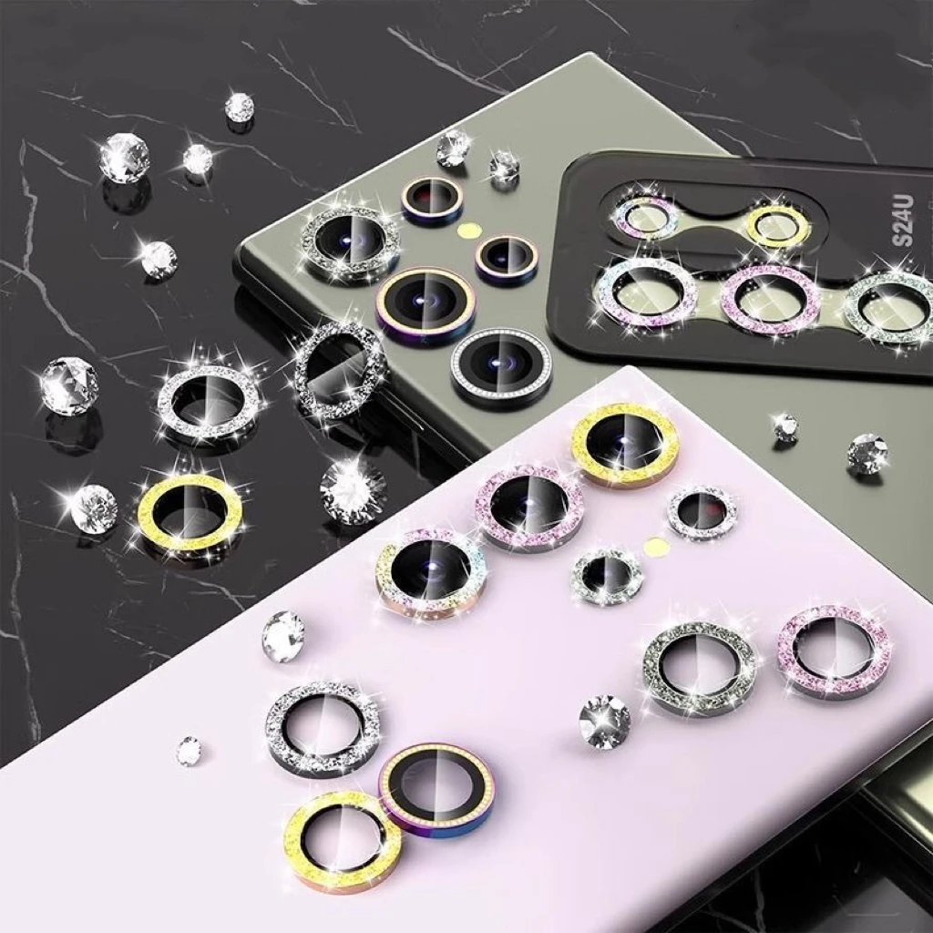 طبقة ماسية لسامسونج جالاكسي S24 الترا و S24 بلس ، واقي شاشة كاميرا عالي الدقة ، زجاج مقسى ، عدسة ، CLR ، 5G #6