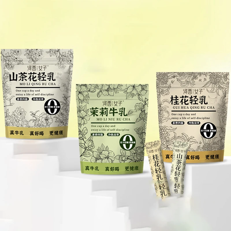 Pure 12pcsX15g/Bag Natural Premium Osmanthus/Jasmine/Camellia Fragrance Light Milk Tea Powder 0 Trans DIY Instant Home Decoratio