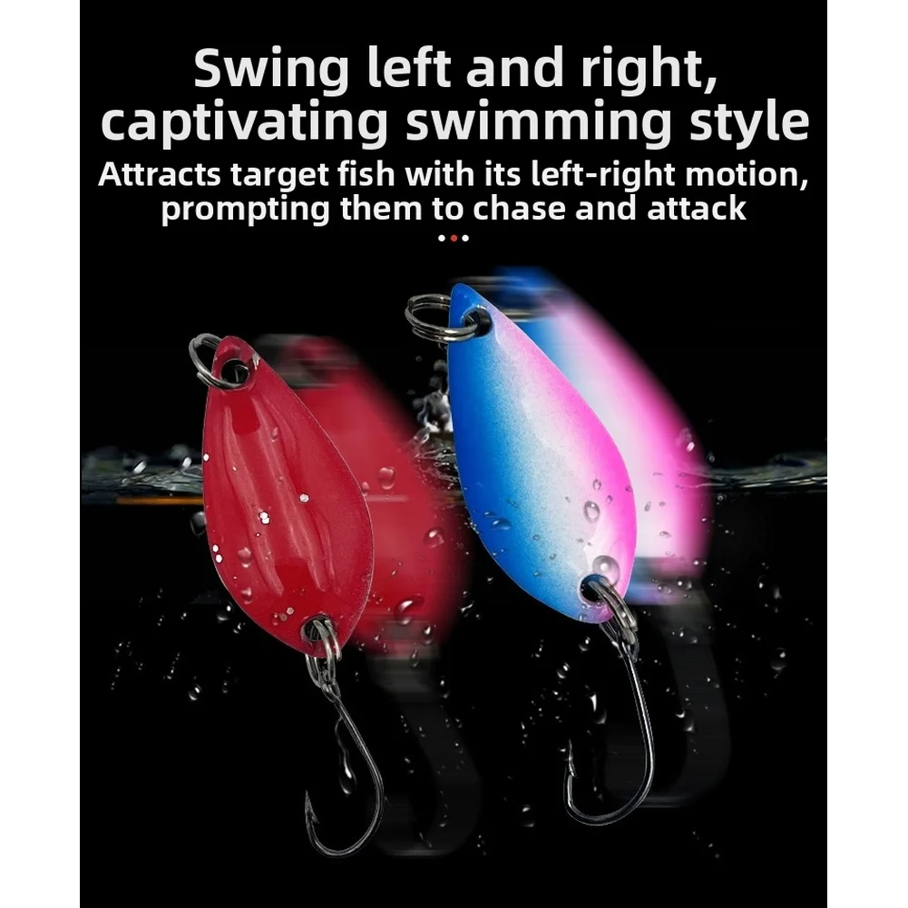 

12 шт., набор рыболовных приманок с металлической ложкой и блестками в виде лошади, 3,5 г, жесткая приманка с конской головкой и крючками для пресноводного литья