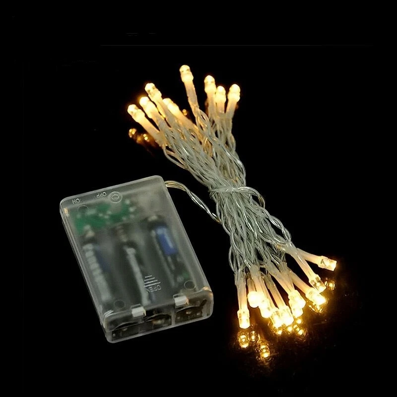 

10pcs/lot 2M 20LED AA battery operated fairy string light LED Flashing String Light Christmas Wedding party decoration-9 colors