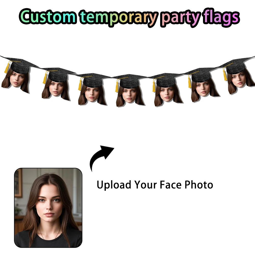1 مجموعة مخصصة 2025 التخرج تخصيص الرايات راية القش ملصقات شخصية مجموعة الصور لفئة 2025 الاحتفالات #4