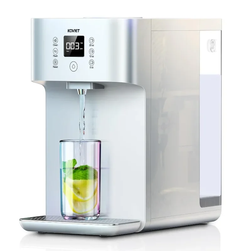 CF01 Countertop Reverse Osmosis Water Filter, 8 Stage Nano RO Water Filtration System, Home Water Purifier