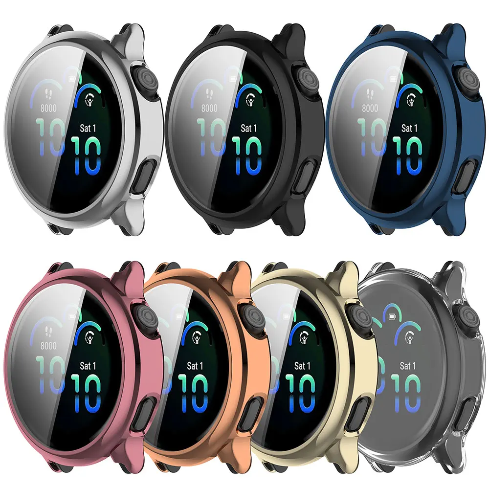 Full Cover Protective Case For Garmin Vivoactive 6 Soft TPU Full Bumpe Cover Cases For Garmin Vivoactive6 Screen Frame Protector