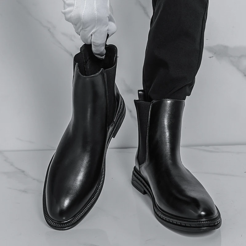 

Новые осенне-зимние кожаные туфли для джентльменов, британский классический дизайнерский стиль, модный костюм для вечеринок и офисов, деловой костюм 38-46