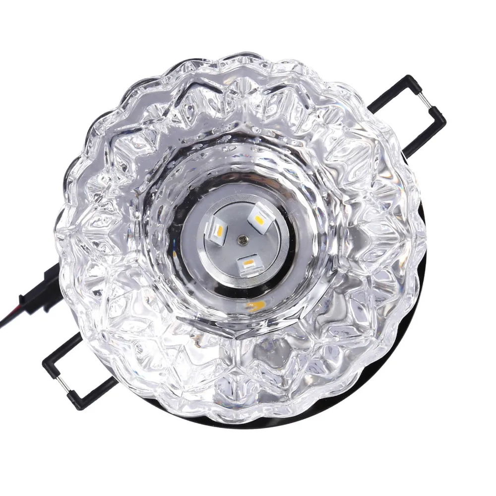 

Energy Saving 3W LED Ceiling Light Crystal 5-9cm Aperture Recessed Downlight Ceiling Lamp Bathroom