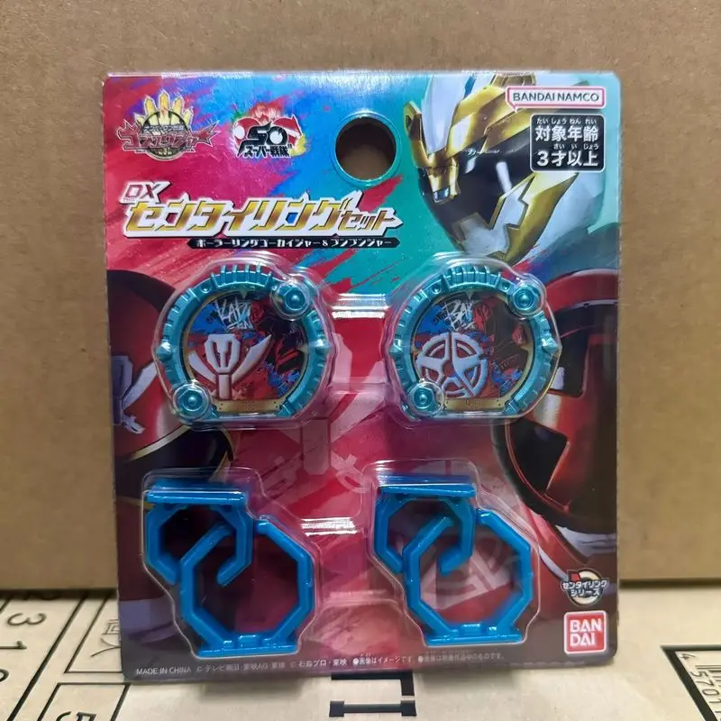 

Bandai Number One Team, оригинальная оригинальная Dx No.1 Sentai Gozyuger, кольцо с белым медведем, сверло Leon Buster Ring, экшн-фигурка, игрушки