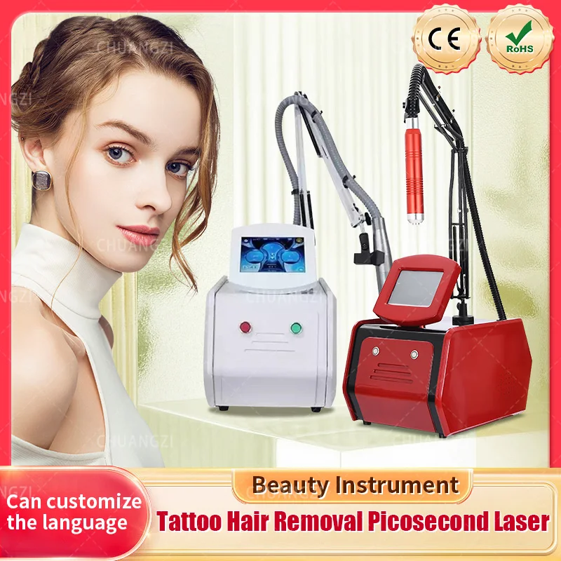 Picosecond Laser Tattoo Removal 4 heads Laser Treatment Machine pico laser for pigment tattoo freckle removal