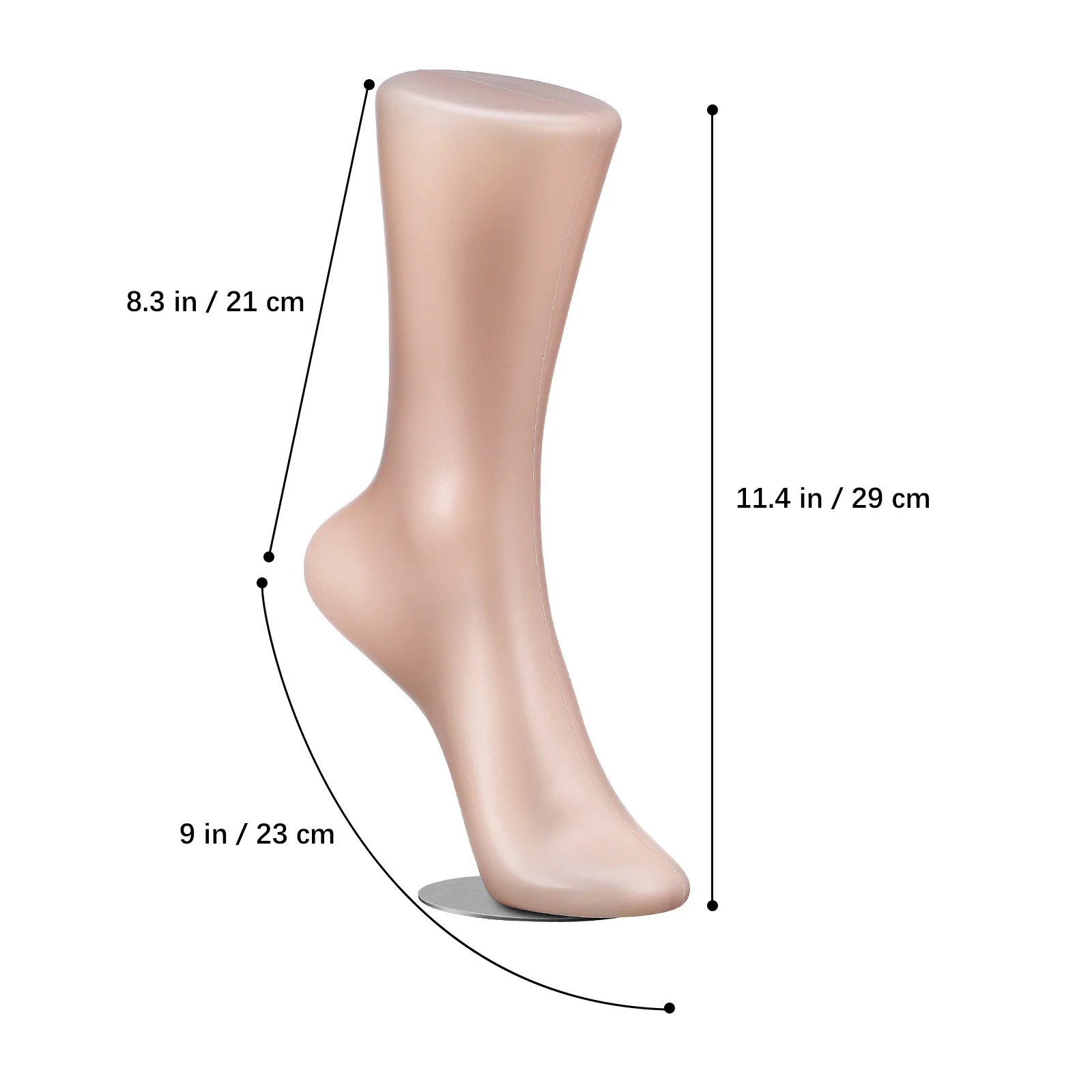 Plastic Foot Mold Male Mannequin Fake Feet for Sock Female Shoes Filler Model Heel Anklets Display Holder Leg Child