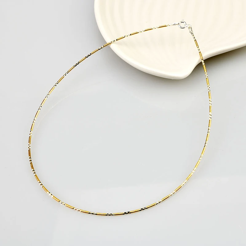 MIQIAO Torques 925 Sterling Silver Necklace Chain Color Separation Necklaces Woman Trend 2024 Jewelry Female Choker High Quality