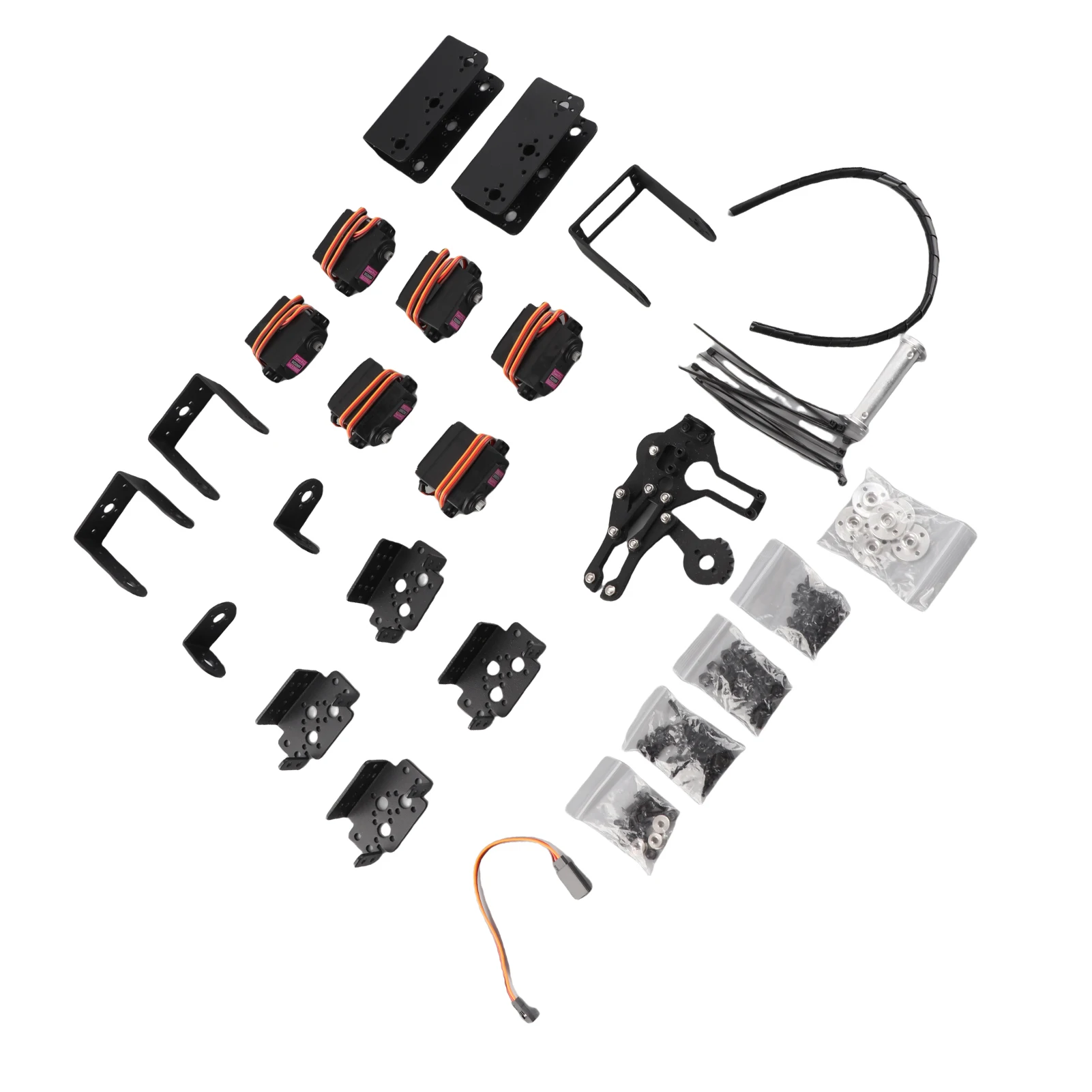 Części do robotów przemysłowych Szczękowy chwytak robota 6DOF Mechaniczny ramię robota Zestaw szczękowego chwytaka Manipulator DOF Części do robotów przemysłowych Mechaniczny ramię