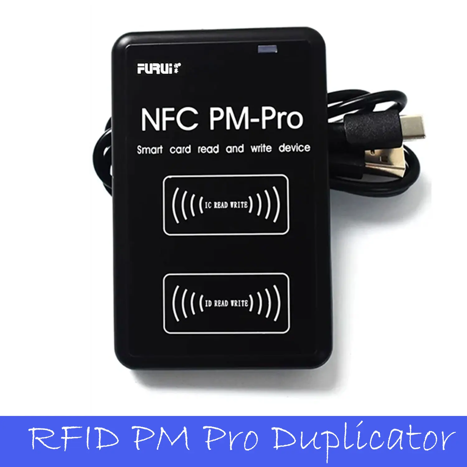 RFID Smart Chip Card Copier PM Pro Badge Programmer IC ID Clone Writer 125Khz T5577 Tag Duplicator 13.56Mhz Ring Card Reader