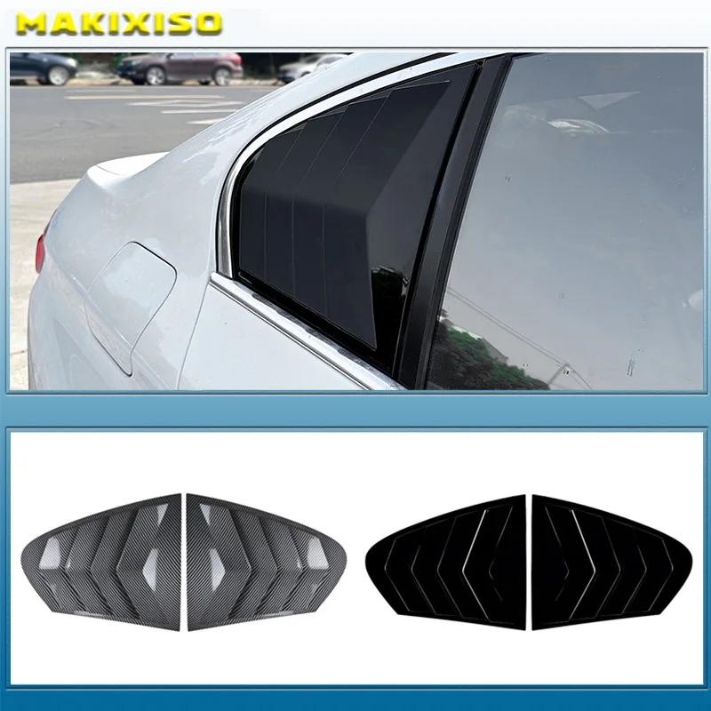 

For BMW 5 Series F10 525i 530i 2011-2017 Rear Side Window Louver Cover Car Parts Body kit