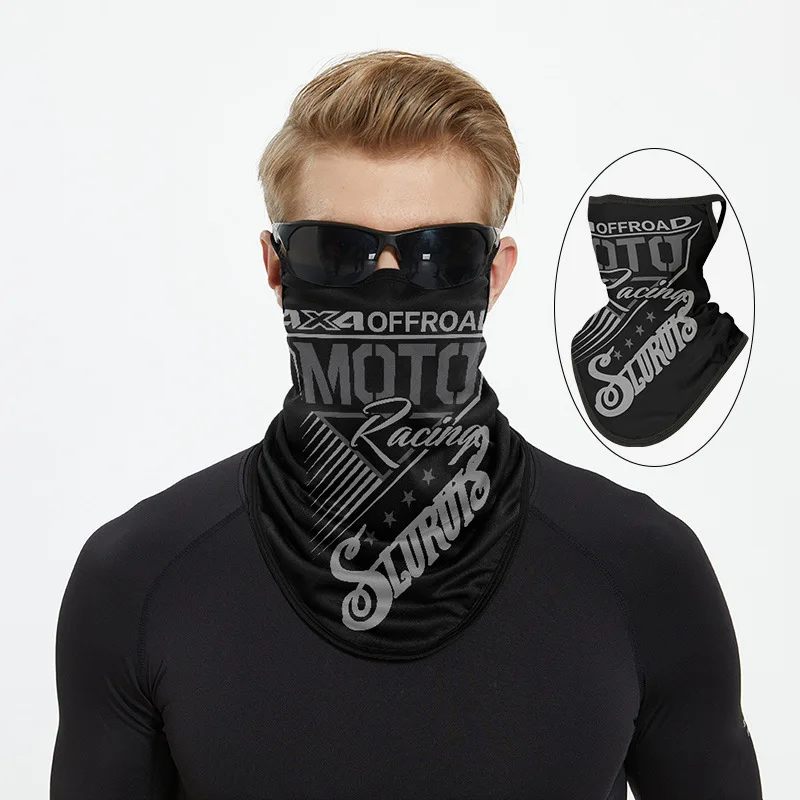 Dry Quick Face Balaclava Men Face Shield Cover Earloop Elastic Cycling Headgear Women Motorcycle Bike Mask Windproof Sunscreen