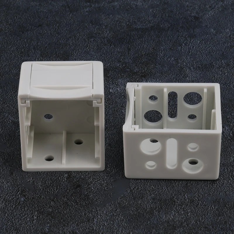 1 인치 블라인드 브래킷 흰색 프로파일 박스 장착 브래킷 창 블라인드 헤드레일 브래킷(8)-T45C