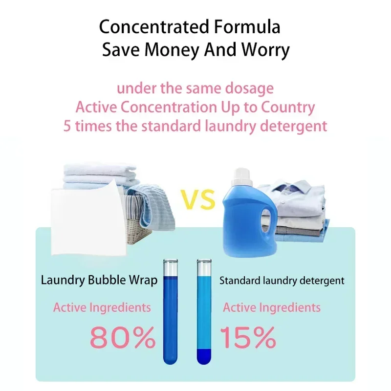 30/60/Pc Laundry Tablets Cleaning Children\'s Clothing Laundry Soap Concentrated Washing Powder Detergent for Washing Machines