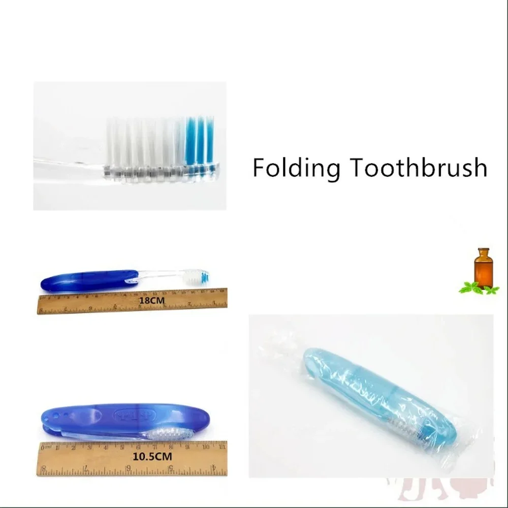 1pc Folding Toothbrush Portable Soft Brush Toothbrush Bamboo Charcoal Ultra Travel Toothbrush Camping Supply Oral Care