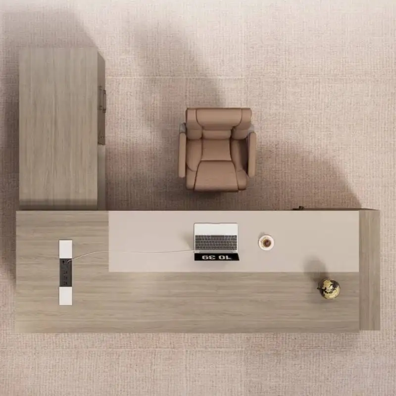 Scrivanie per ufficio di design estetico Cassetti per prezzi vintage Scrivanie per ufficio moderne Tavolo per stazione di lavoro Escritorio ad angolo di lusso