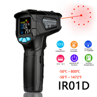 Digital Infrared Thermometer Laser Temperature Meter Non-contact 800 Degree Or 1472Fahrenheit Pyrometer Color LCD Termometro