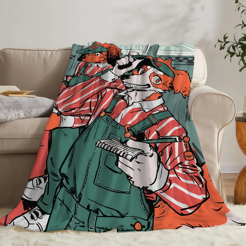 Cartoon S-SMELL N-Nagabe Blanket Soft Warm And Thick Perfect For Bedroom Living Room Bed Sofa Camping Picnic Office Gift