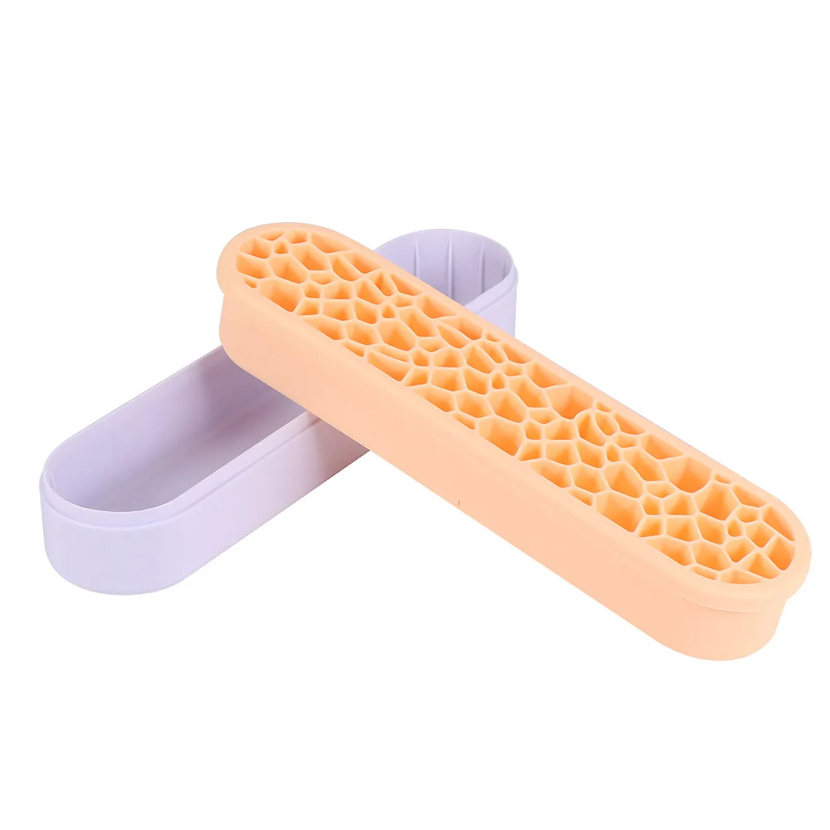 Silicone Makeup Brush Holder Organizer Rack for Drying Storage Travel Camping Home Use Dust Resistant Wear Proof Lightweight