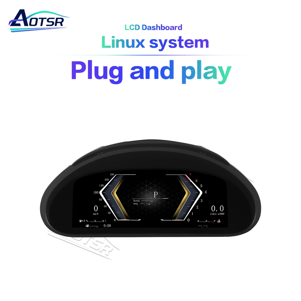 

Для BMW E46 320i/325i/330i/M3 1998-2006: 10,25-дюймовая цифровая приборная панель, виртуальный кокпит, полностью ЖК-дисплей, Plug & Play