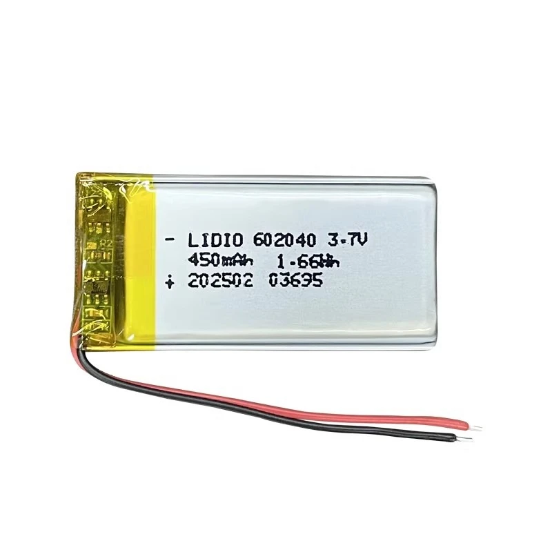 High Quality New 602040 450mAh 3.7V Replacement Battery for Mobile Lighting Beauty Equipment Electronic Scales Medical Devices