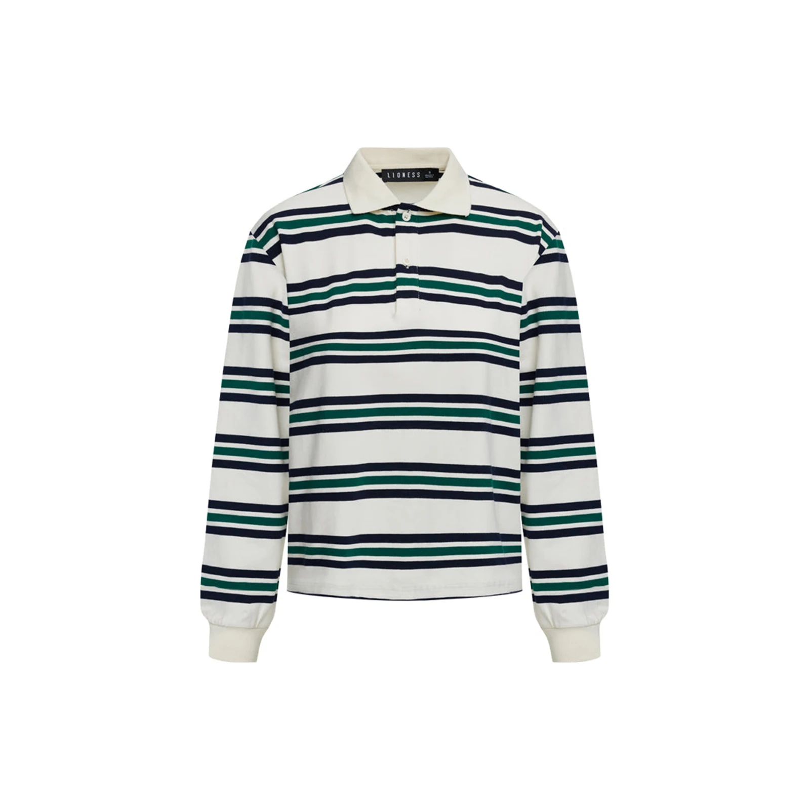 เสื้อยืดแขนยาวทรงหลวมสไตล์วินเทจย้อนยุค ลายทาง ปกพับ ไหล่ตก สำหรับผู้หญิง ฤดูใบไม้ผลิ ฤดูใบไม้ร่วง สวมใส่สบายๆ