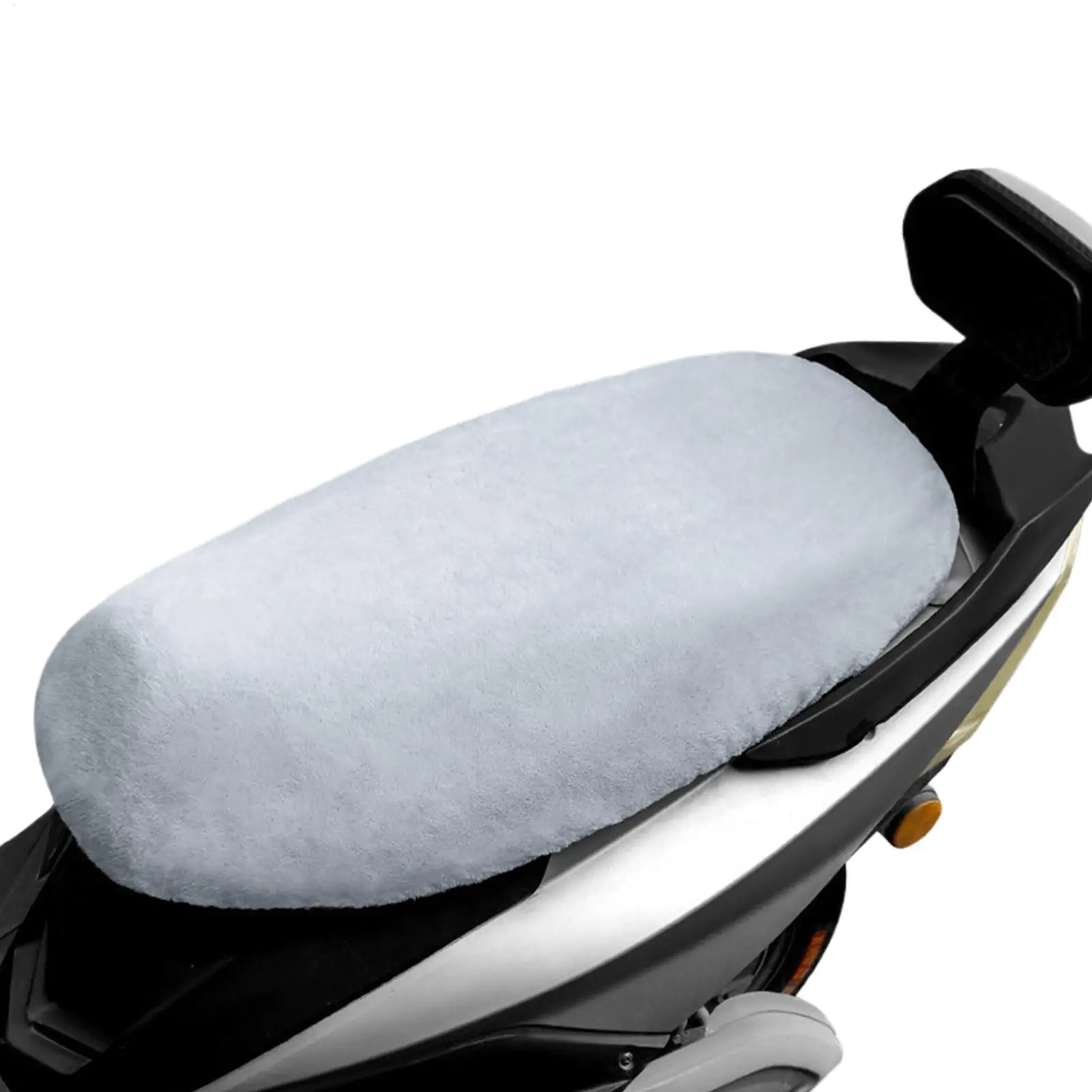 

Чехол на сиденье мотоцикла, плюшевый теплый чехол на сиденье, дышащая теплая подушка для квадроцикла, мопеда, скутера, приключений, снега, холодной погоды