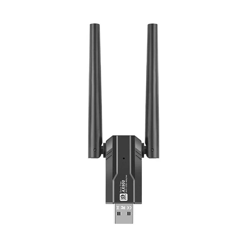 900mbps usb wifi 6 adaptador wifi 5dbi antena de alto ganho banda dupla 2.4/5ghz wlan transmissor receptor para computador portátil tablet