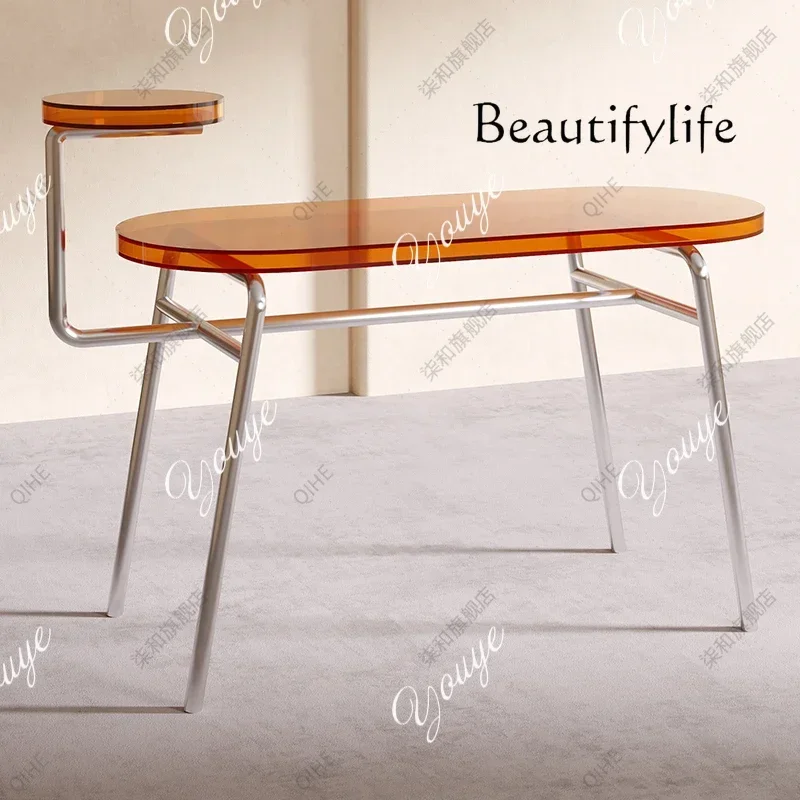 S Practical Display Clothing Store Stainless Steel Nakajima Platform Acrylic Display Stand Storage Table Product Placement Table