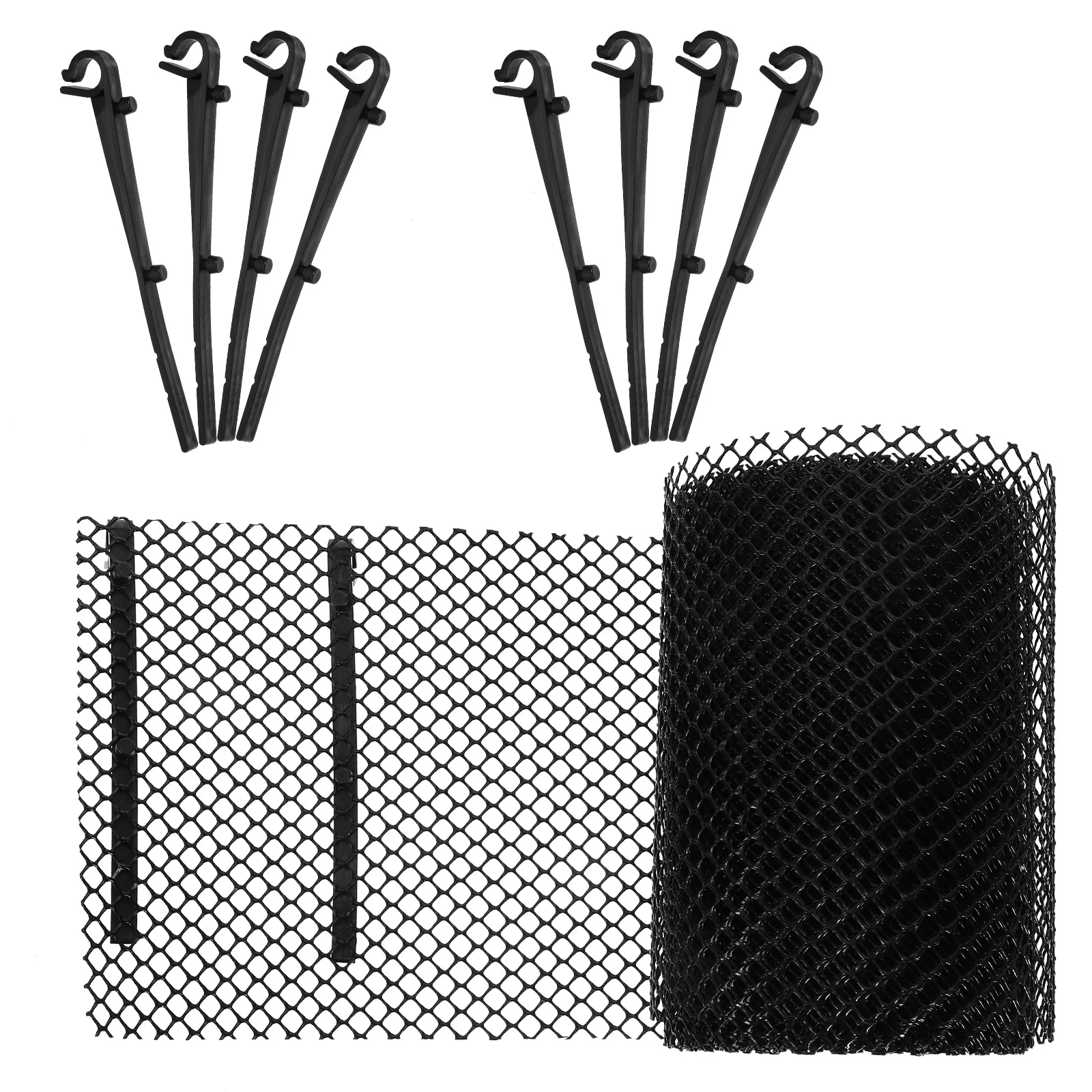 

10pcs 1 Roll Plastic Guard Mesh Roof Gutter Leaf Filter Screen Clog Prevention House Protection Gutter Splash Guard Mesh