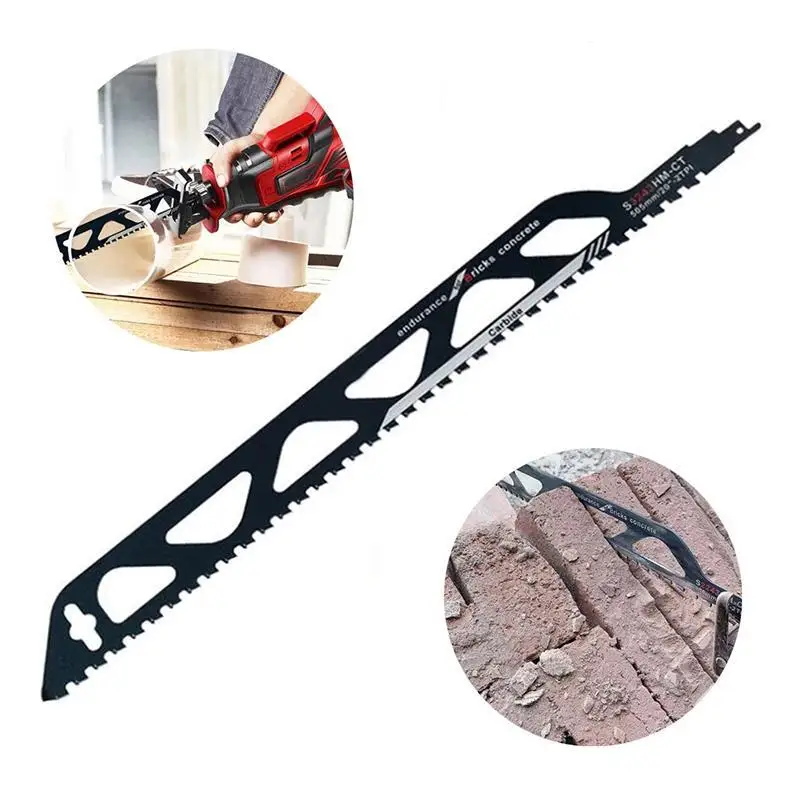 Reciprocating Saw Blade For Cutting Concrete Red Brick Stone Masonry Saber Carbide Saw Blade S3243HM/S2243HM/S1243HM Hand Tools