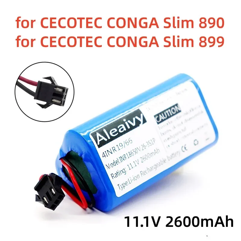 

Оригинальная литиевая батарея 10,8 В 11,1 В 18650 для CECOTEC для CONGA Slim 890899, Высококачественная батарея для влажного робота-пылесоса