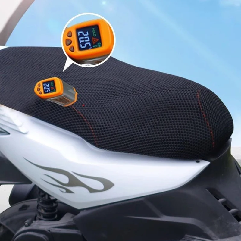 Universal Summer 3D Mesh Motorcycle Seat Cover Breathable Sunscreen Scooter Seat Covers Anti-Slip Mesh Seat Protection Pad