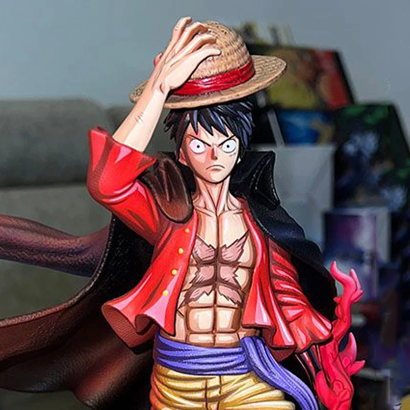 24cm Anime One Piece Figurine LX Monkey D. Luffy Action Figures Four Emperors double-headed PVC Model Collection Perimeter Toys