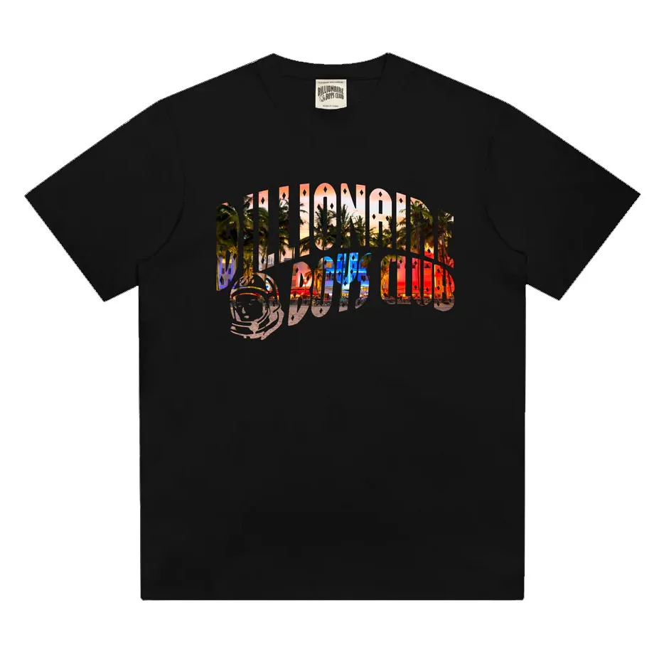 

Clearance Special Billionaire Boys Club Fashion BBC Neon Letter Logo Loose Short Sleeve T-shirt High Quality and High Weight