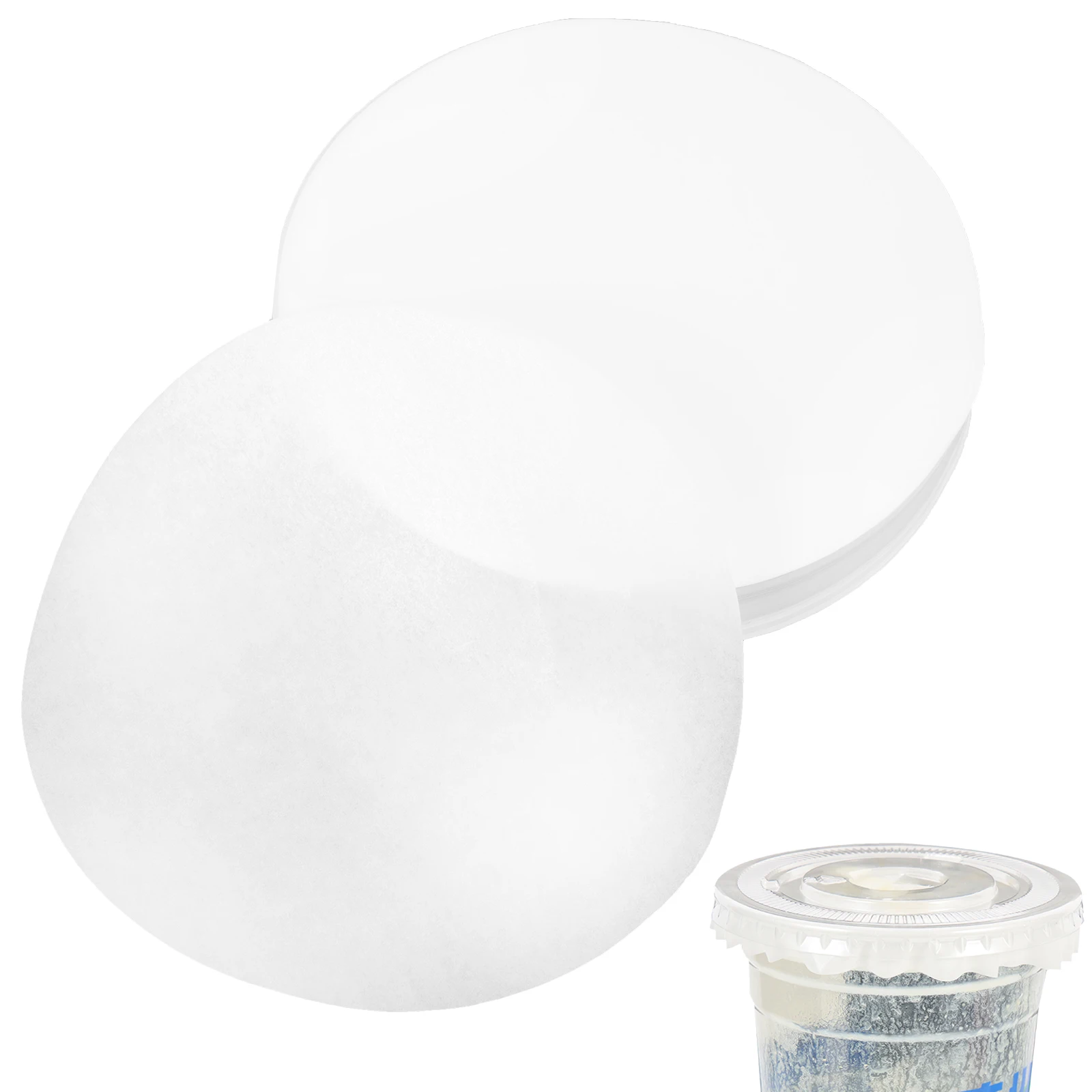 

500 Sheets Anti-leak Cup Paper Leakproof Films Food Grade Wood Pulp Sealing Pads for Beverage Cups Milk Tea Shop Restaurant